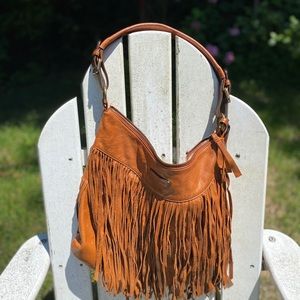 FRYE | Women's Leather Fringed Bag